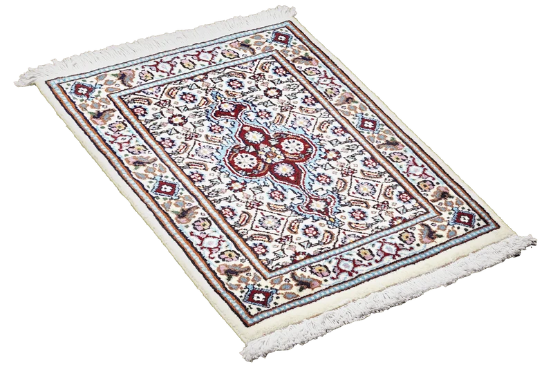 Moud Mahi · Handgeknüpft – Beige, 57x39 cm