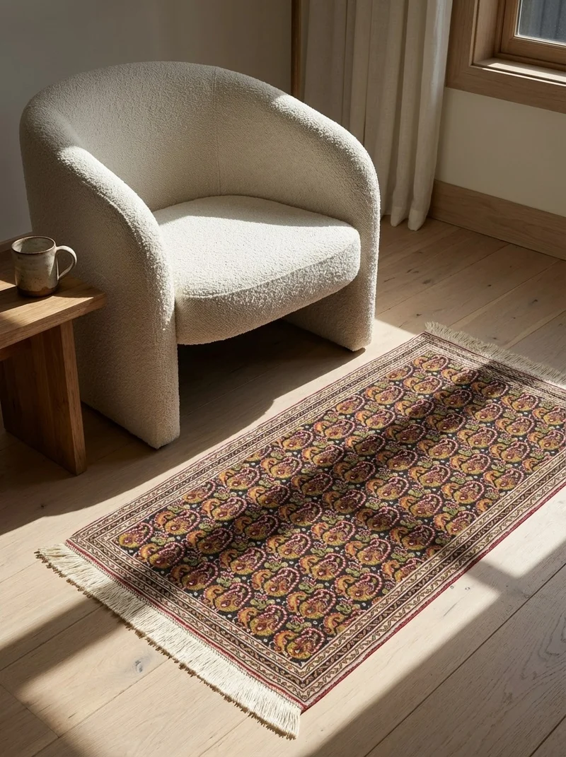 Tabriz 50 Raj · Handgeknüpft – Blau, 88x52 cm