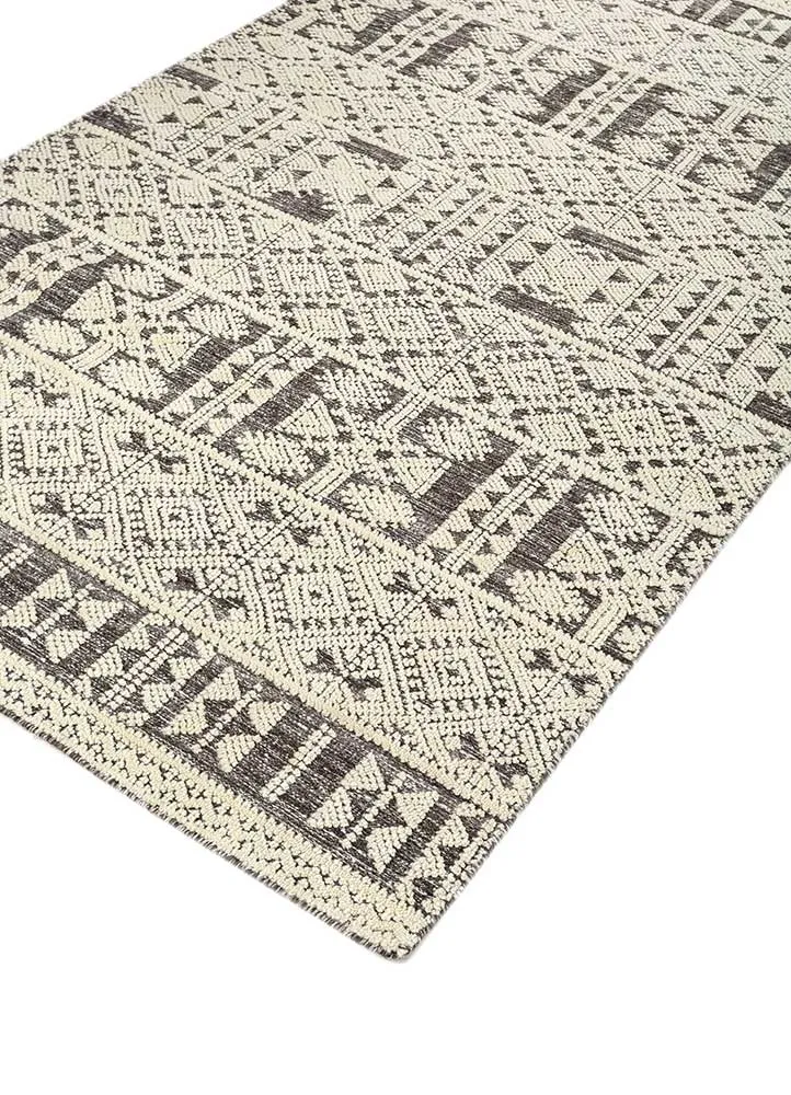 Wollteppich - 150 x 240 cm - creme