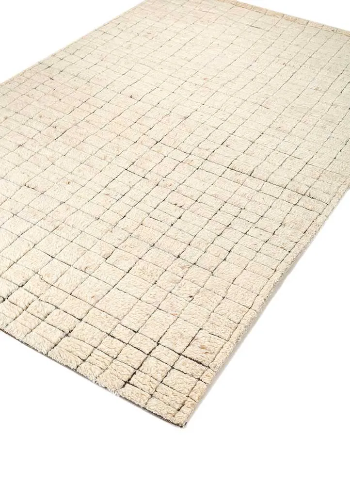 Wollteppich - 150 x 240 cm - beige