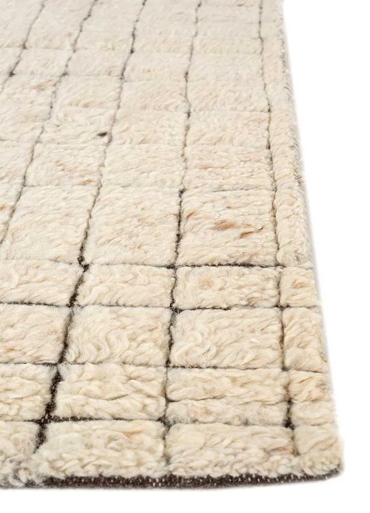 Wollteppich - 150 x 240 cm - beige