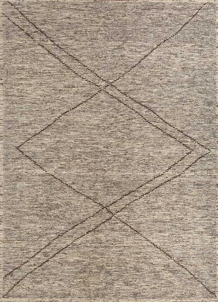 Wollteppich - 270 x 300 cm - dunkelbeige