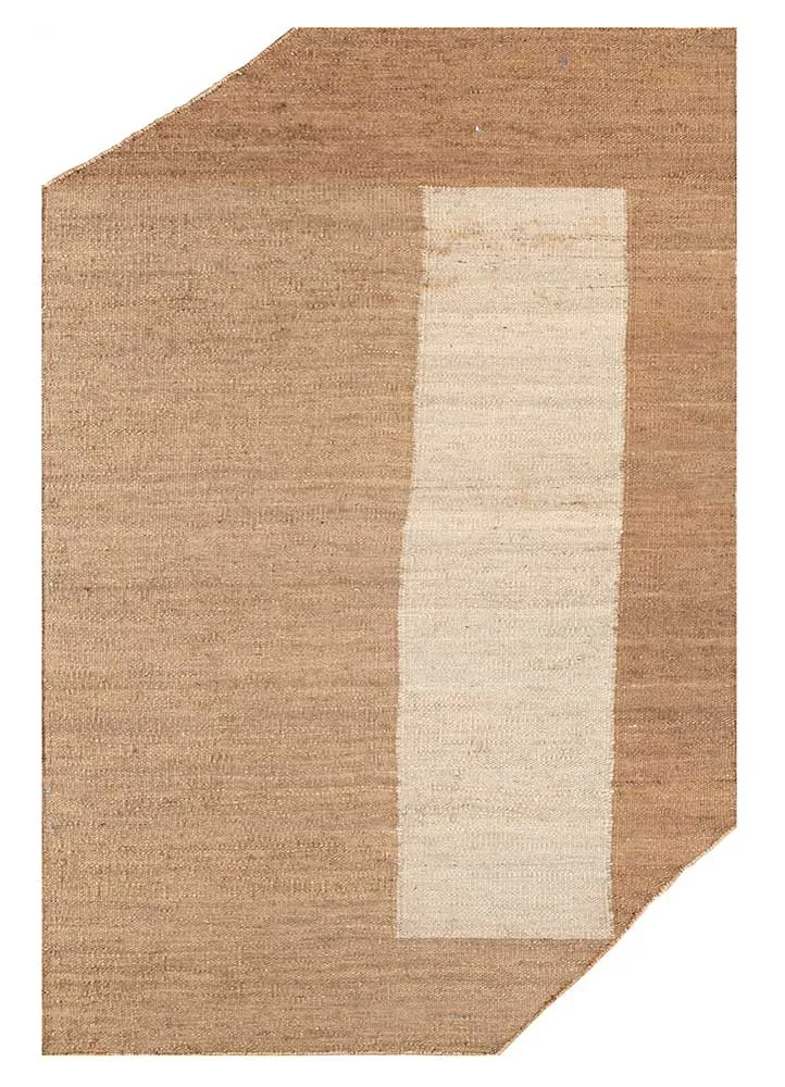 Designer Teppich sonderform - 180 x 270 cm - dunkelbeige