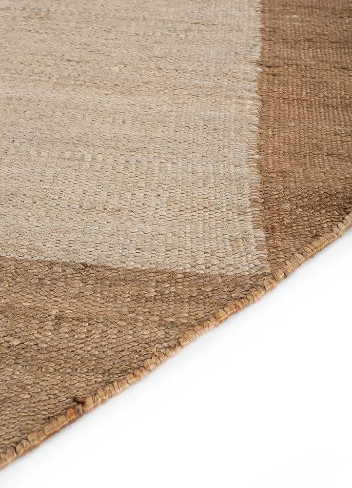 Designer Teppich sonderform - 180 x 270 cm - dunkelbeige
