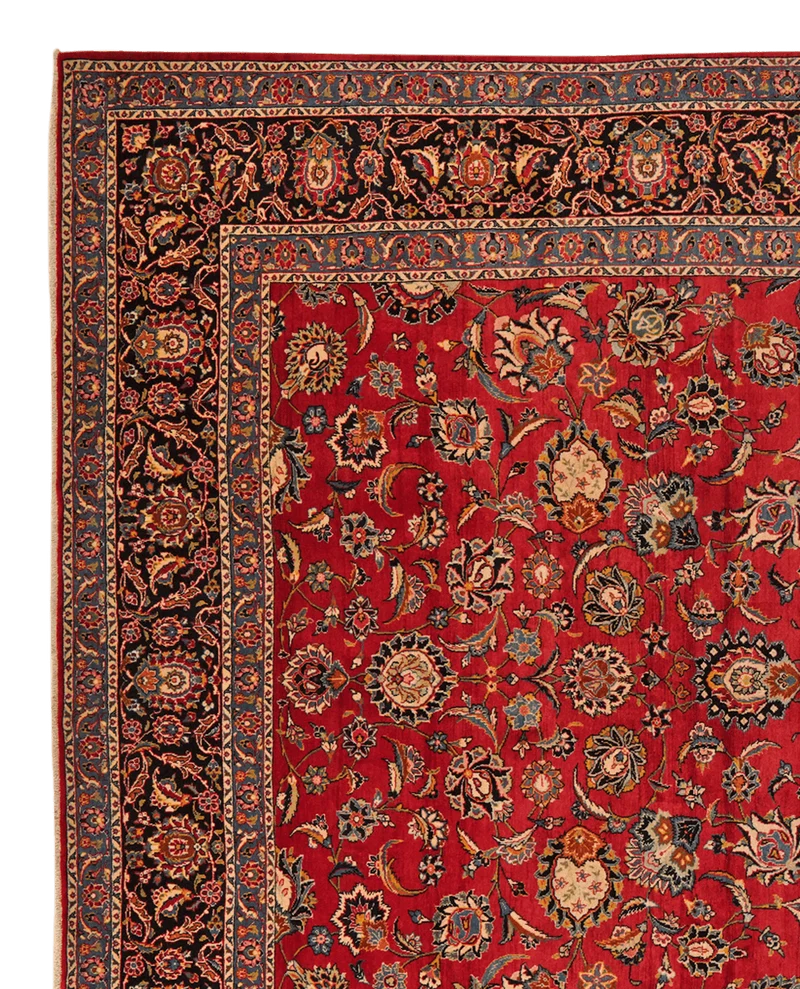 Kashan · Handgeknüpft – Rot, 390x275 cm