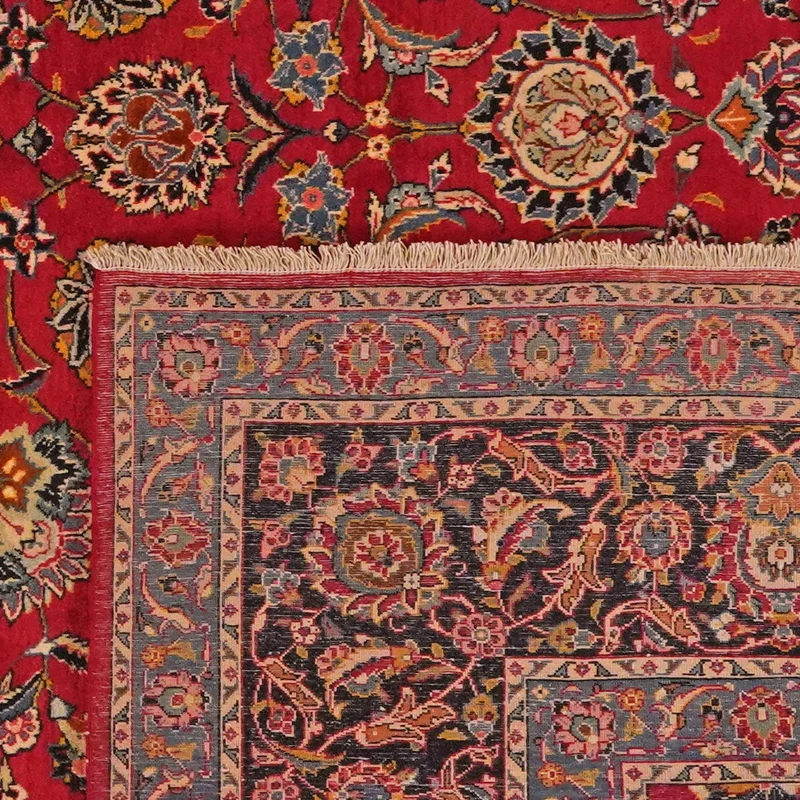 Kashan · Handgeknüpft – Rot, 390x275 cm