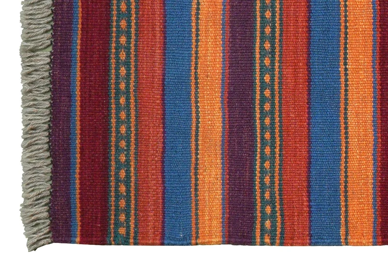 Kelim Gashgai · Handgewebt – Bunt, 201x62 cm