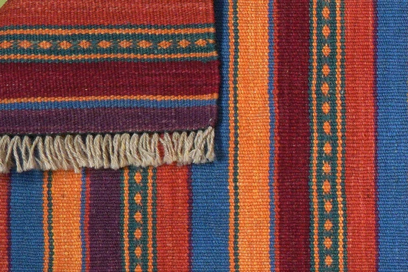 Kelim Gashgai · Handgewebt – Bunt, 201x62 cm
