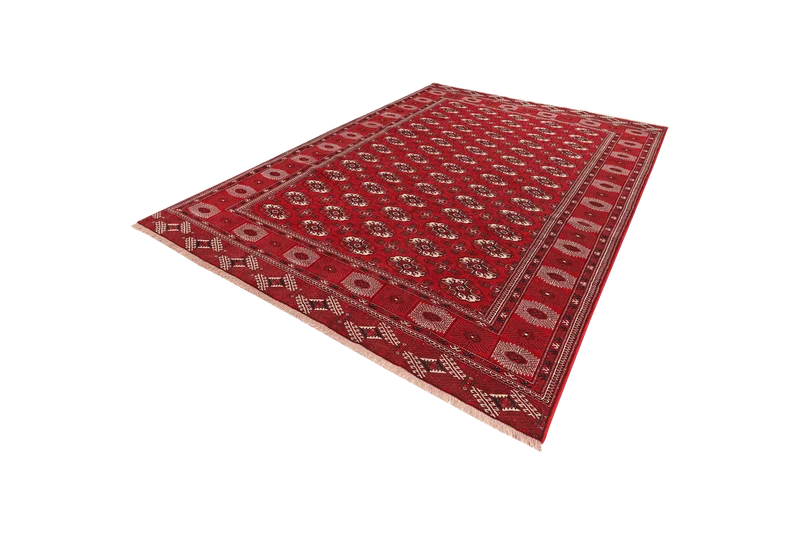 Turkman · Handgeknüpft – Rot, 333x234 cm
