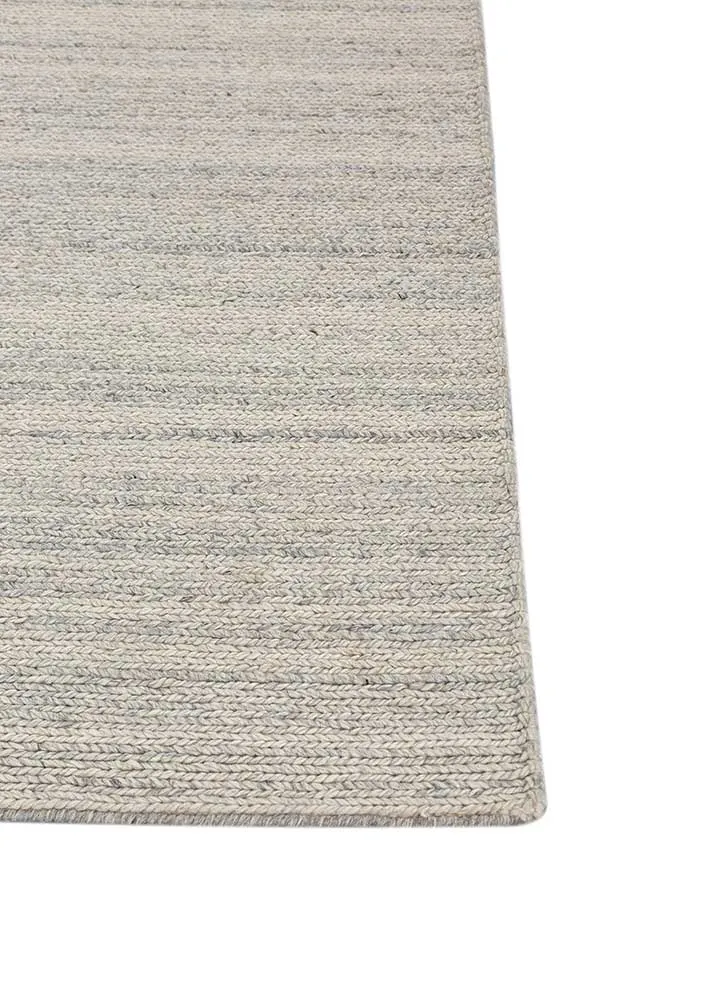 Wollteppich - 120 x 180 cm - silber