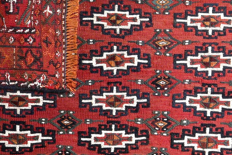 Kelim Turkman · Handgewebt – Rot, 51x119 cm