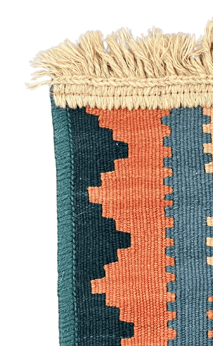 Kelim Gashgai · Handgewebt – Bunt, 20x20 cm