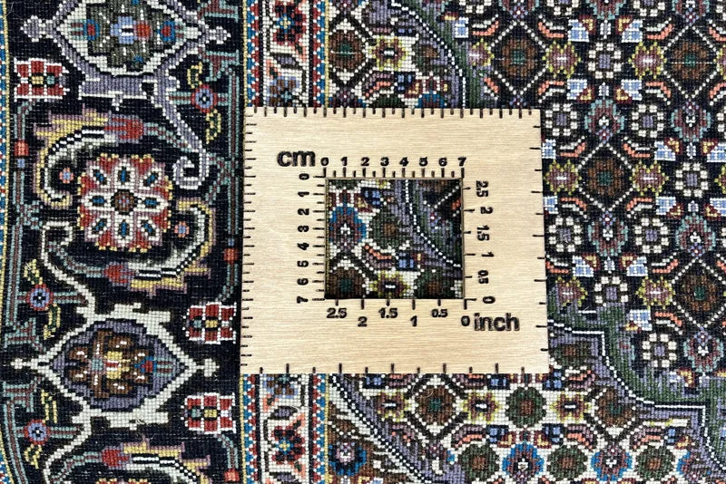 Tabriz 40 Raj · Handgeknüpft – Blau, 198x153 cm