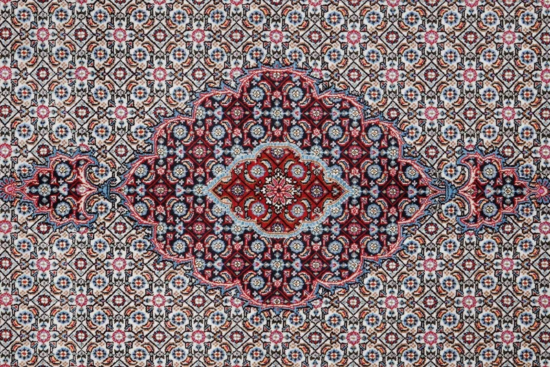 Moud Mahi · Handgeknüpft – Beige, 205x144 cm