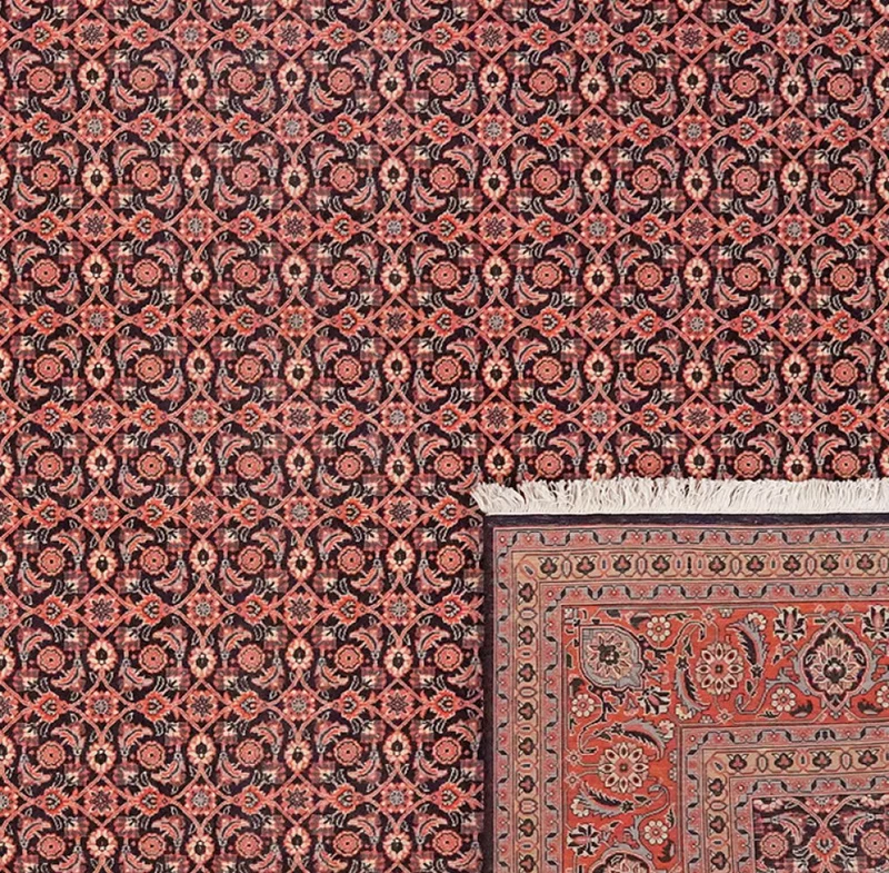 Tabriz 50 Raj · Handgeknüpft – Blau, 302x204 cm