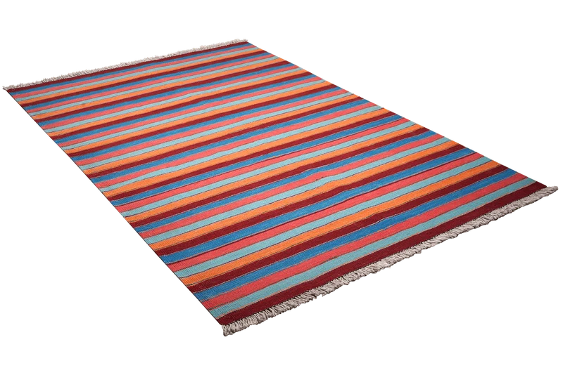 Kelim Gashgai · Handgewebt – Bunt, 190x126 cm