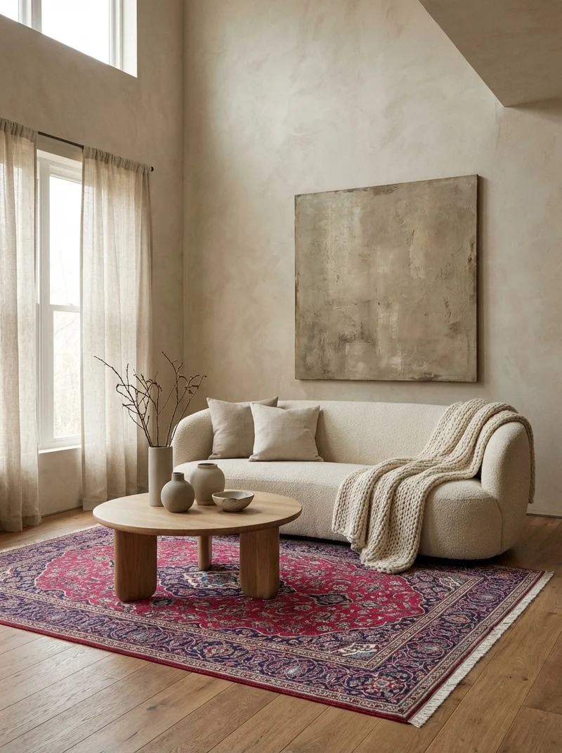 Mehrewan · Handgeknüpft – Beige, 186x165 cm