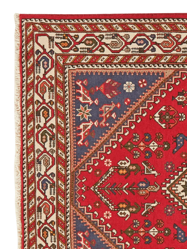 Nasrabad · Handgeknüpft – Rot, 145x101 cm