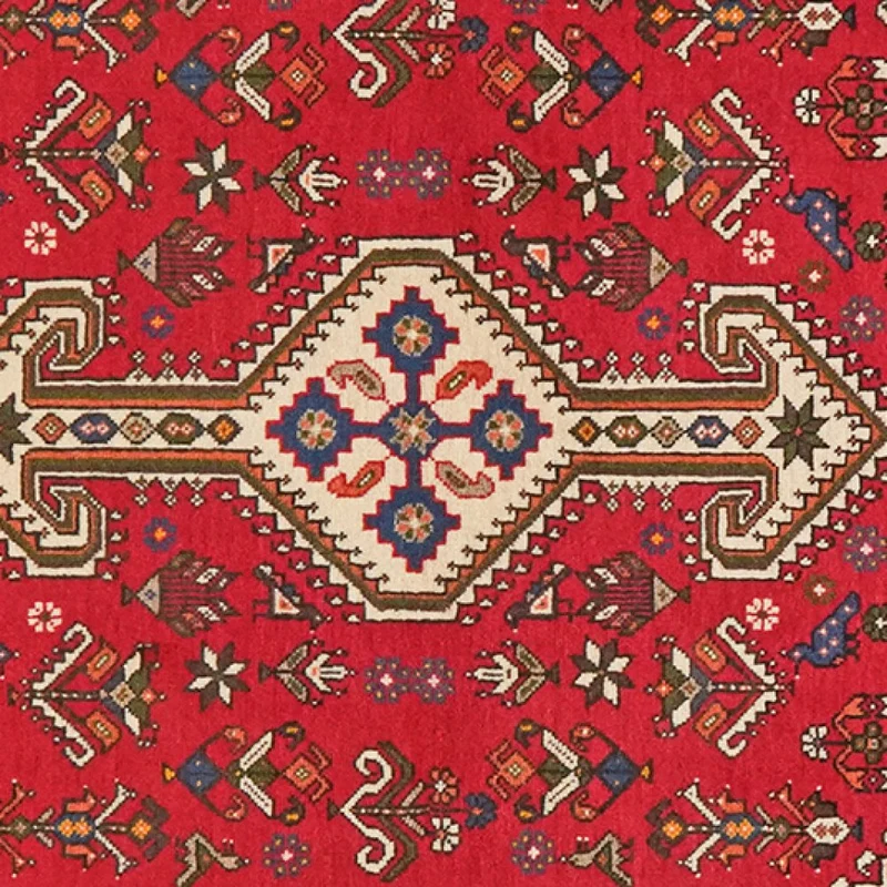 Nasrabad · Handgeknüpft – Rot, 145x101 cm