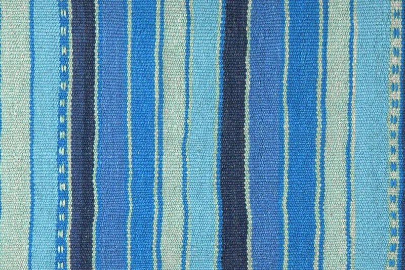 Kelim Gashgai · Handgewebt – Blau, 196x65 cm