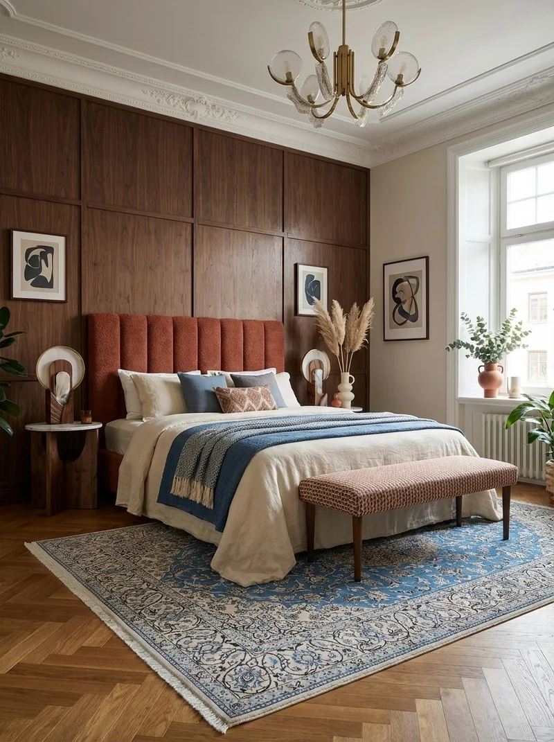 Nain 9La · Handgeknüpft – Blau, 313x207 cm