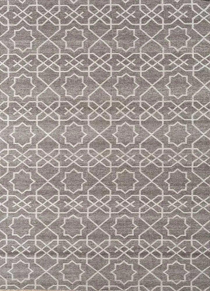 Wollteppich - 150 x 210 cm - grau