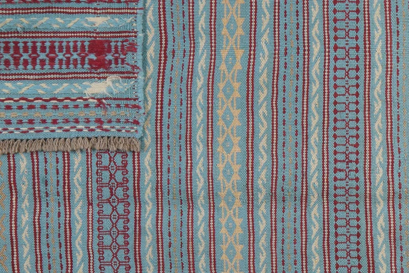 Kelim Kordi · Handgewebt – Blau, 248x171 cm