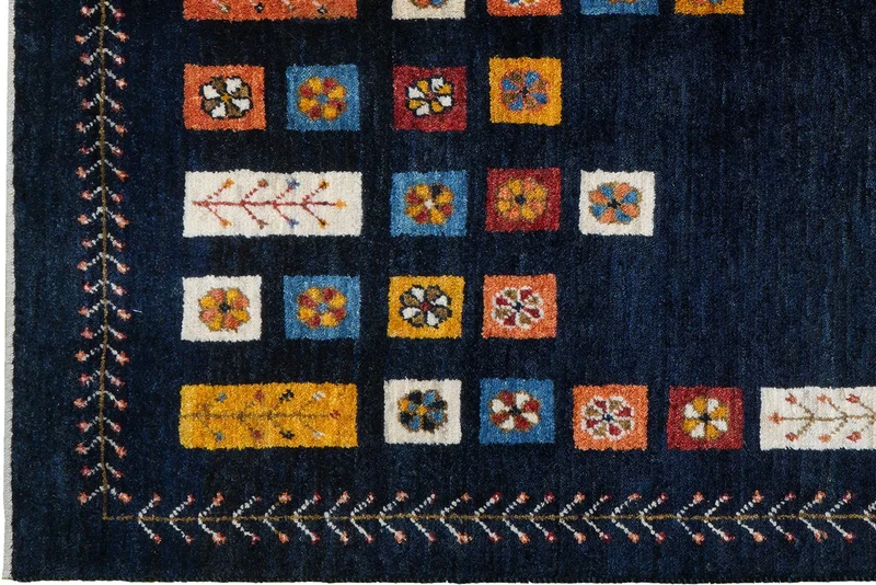 Rizbaf · Handgeknüpft – Blau, 182x125 cm