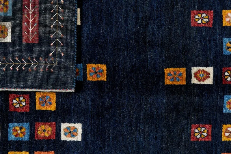 Rizbaf · Handgeknüpft – Blau, 182x125 cm