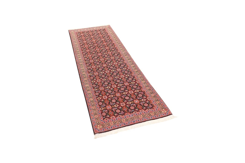 Tabriz 50 Raj · Handgeknüpft – Orange, 195x65 cm