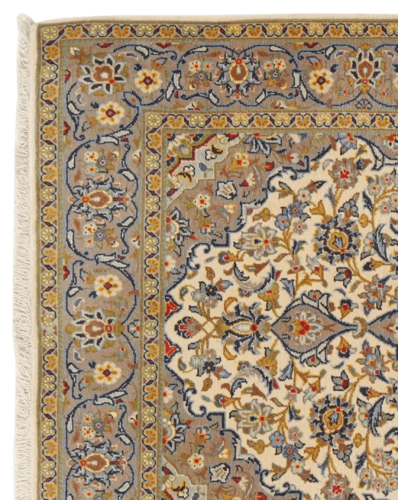 Kashan · Handgeknüpft – Beige, 169x113 cm