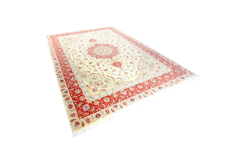 Tabriz 50 Raj · Handgeknüpft – Beige, 350x250 cm