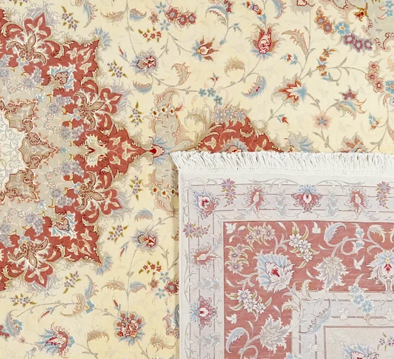 Tabriz 50 Raj · Handgeknüpft – Beige, 350x250 cm