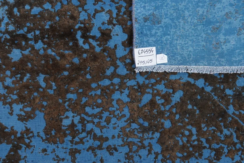 Vintage · Handgeknüpft – Blau, 295x145 cm