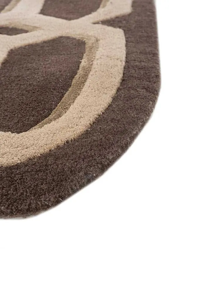 Wollteppich sonderform - 180 x 270 cm - beige