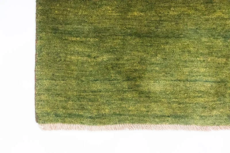 Gabbeh Teppich - Perser 92 x 133 cm - grün