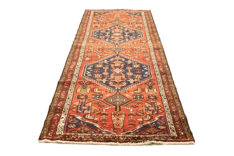 Perserteppich - Nomadic 106 x 318 cm - blau