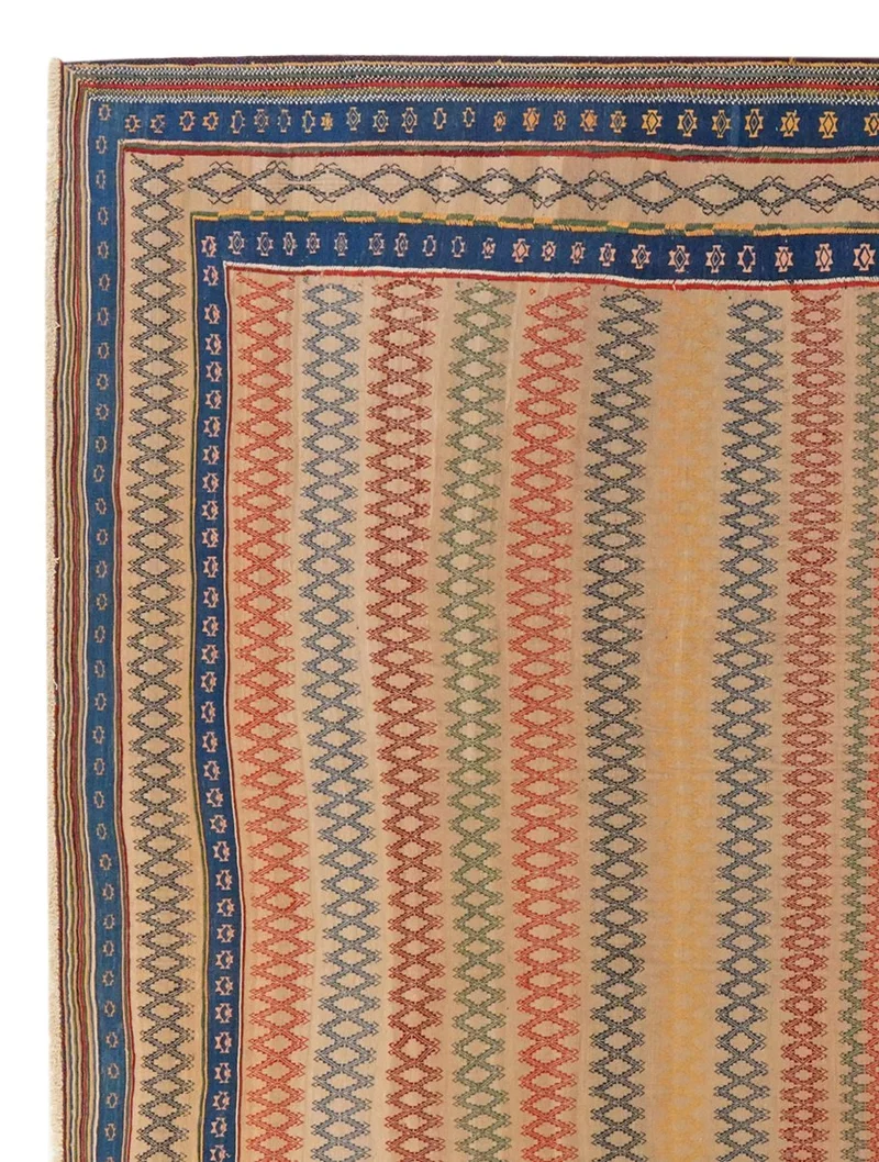 Sumak Afshar · Handgewebt – Beige, 288x242 cm