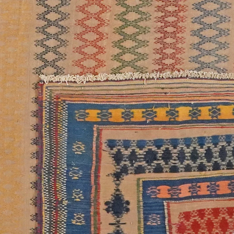 Sumak Afshar · Handgewebt – Beige, 288x242 cm