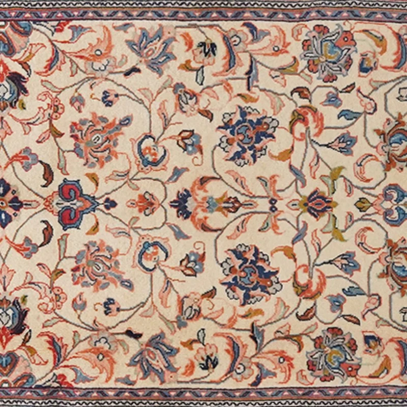 Sarough · Handgeknüpft – Beige, 427x111 cm
