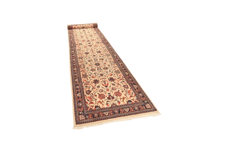 Sarough · Handgeknüpft – Beige, 427x111 cm