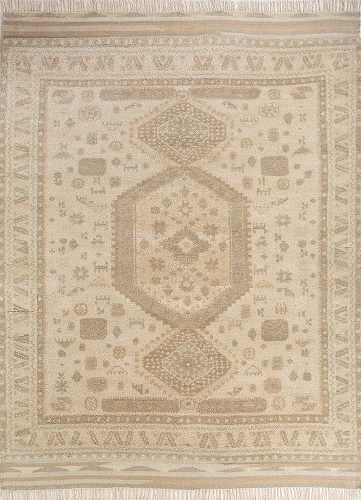 Wollteppich - 240 x 300 cm - beige