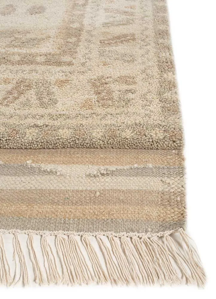 Wollteppich - 240 x 300 cm - beige