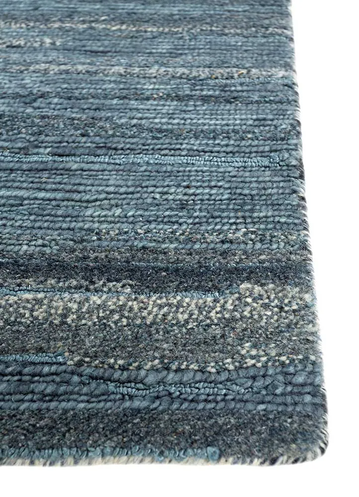 Wollteppich - 240 x 300 cm - seeblau