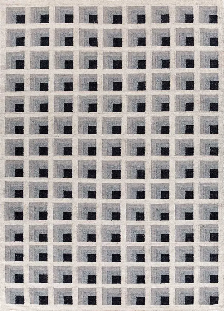 Wollteppich - 180 x 270 cm - grau