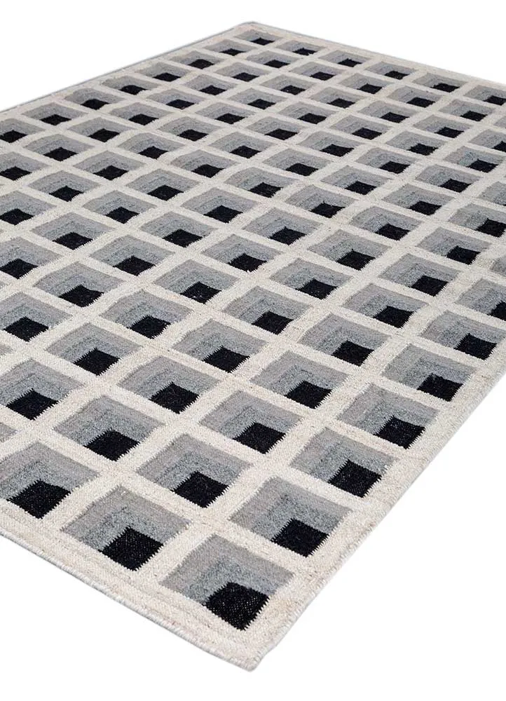 Wollteppich - 180 x 270 cm - grau