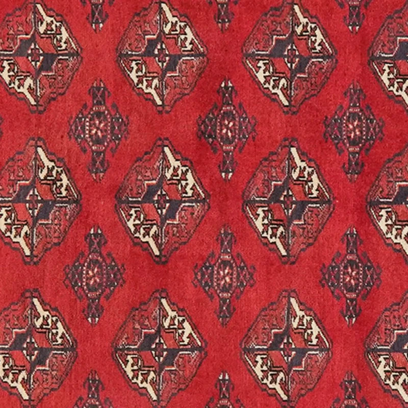 Turkman · Handgeknüpft – Rot, 136x107 cm