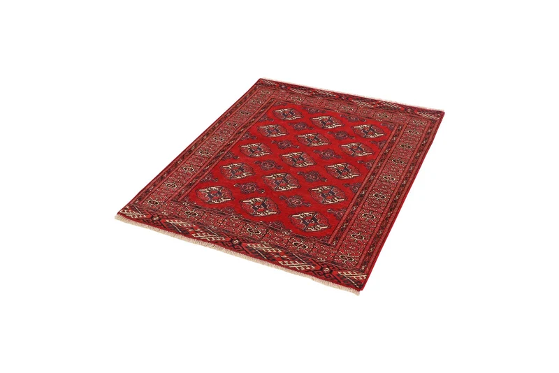Turkman · Handgeknüpft – Rot, 136x107 cm