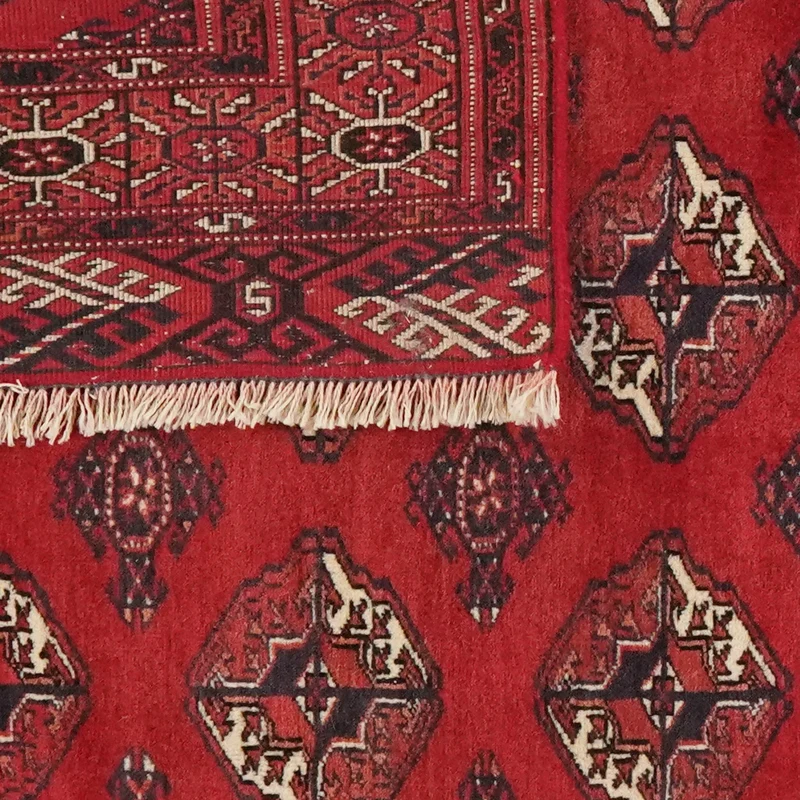 Turkman · Handgeknüpft – Rot, 136x107 cm