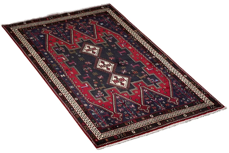Afshar · Handgeknüpft – Blau, 219x148 cm